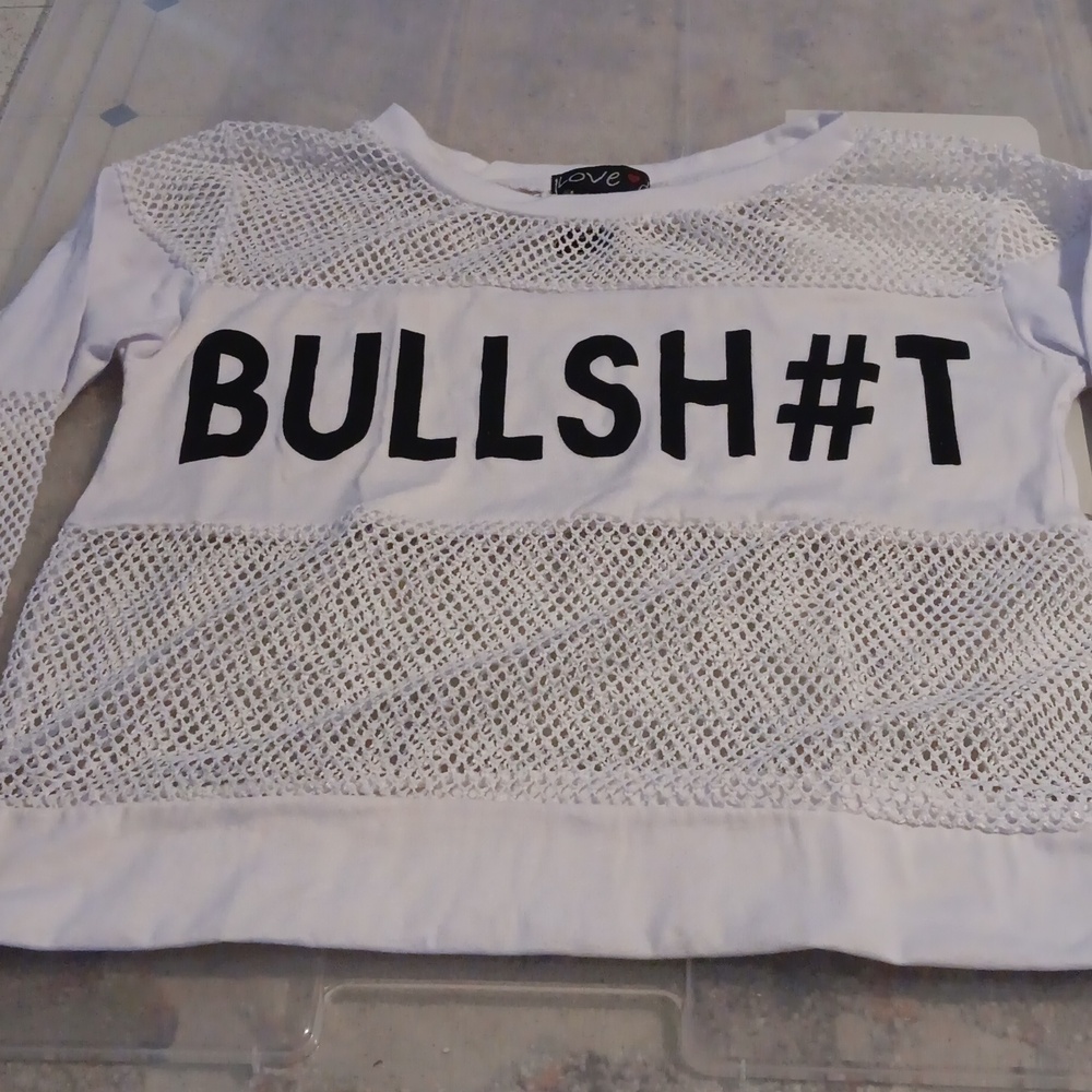 A see through white top